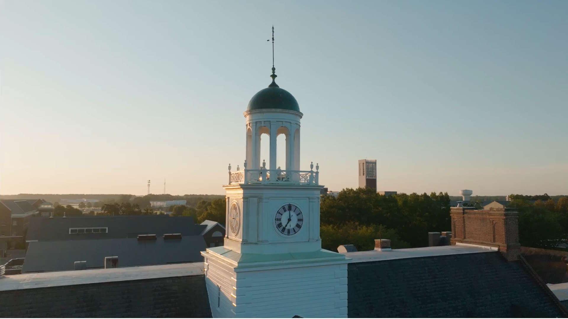 aerial view of Holloway hall