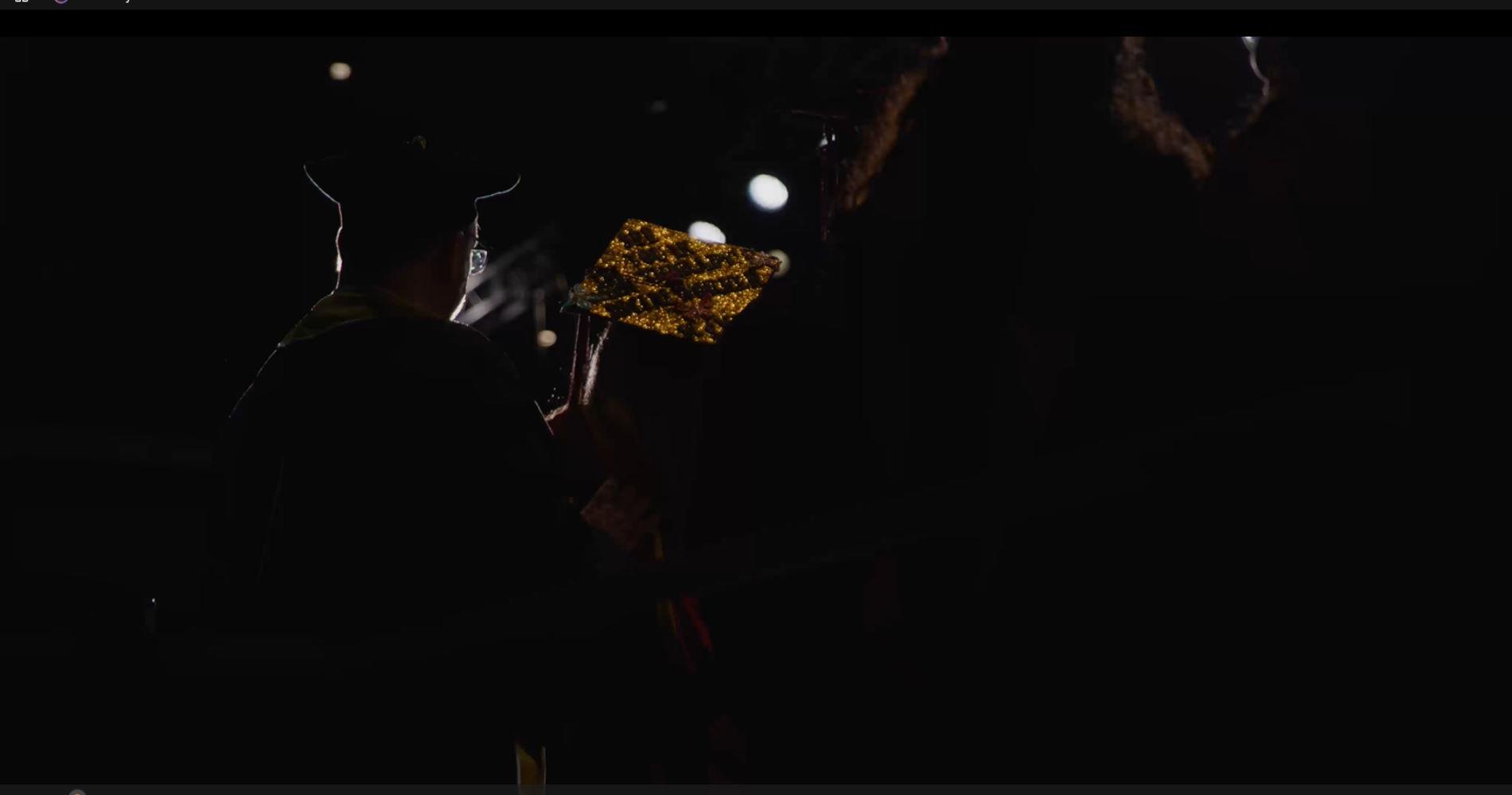 silhouette of student with grduation cap