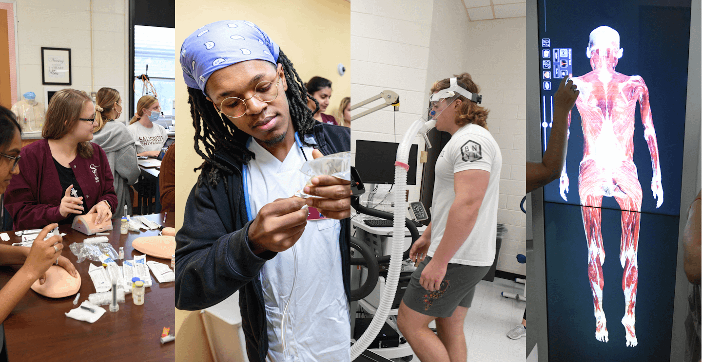 Collage of images from Health Profession Training