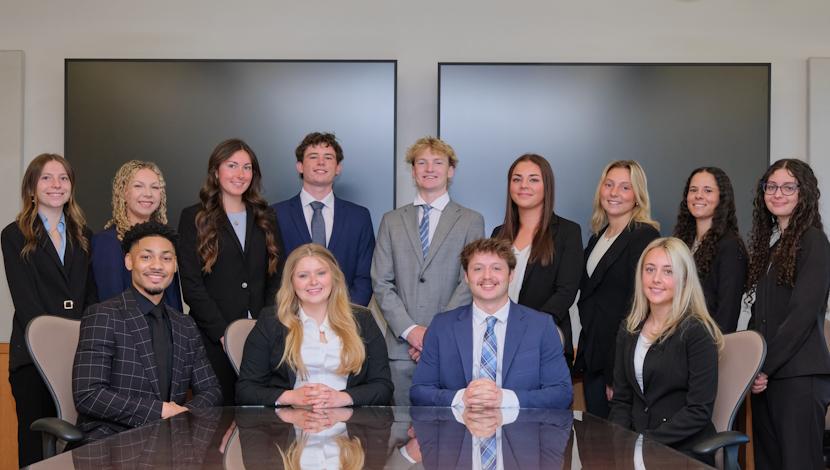 Group photo of student business leaders
