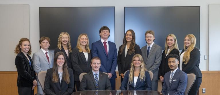 Group photo of student business leaders