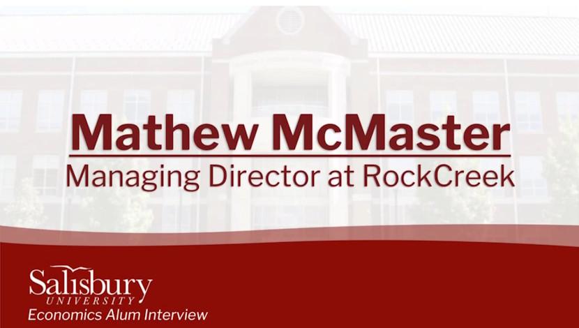 Mathew McMaster '2005