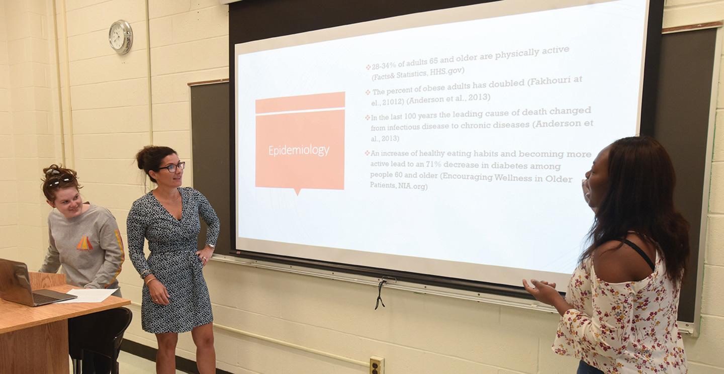 sherry maykrantz presenting with students