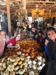 Student at Farmers Market