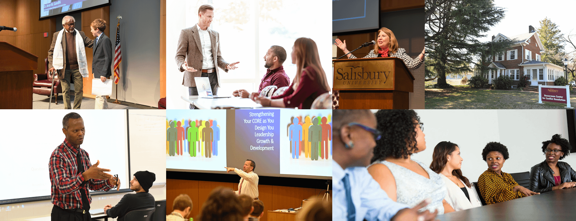 Speaker during a CADR event