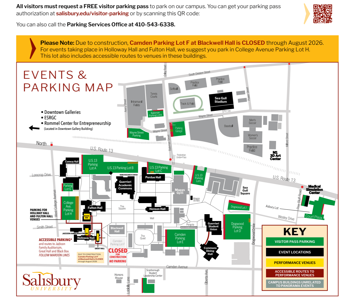 Events and Parking Map