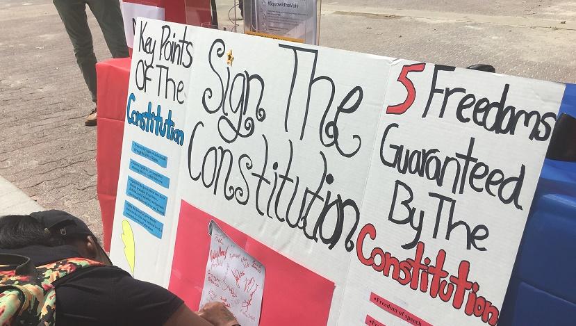Constitution Day Poster board