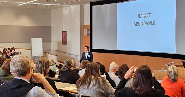 Community members at function