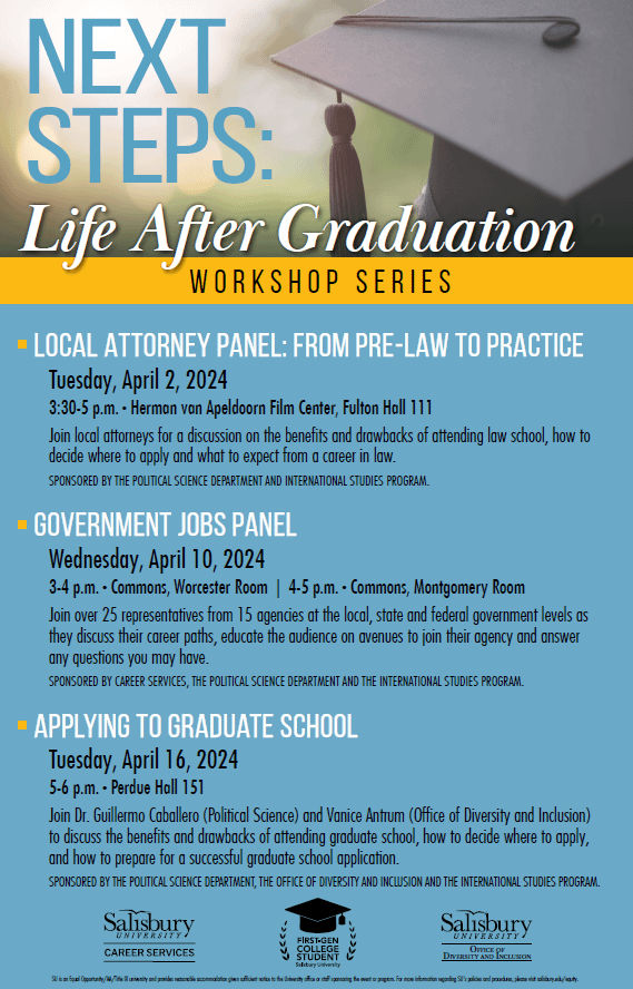 Next Steps: Life after Graduation Workshop Series