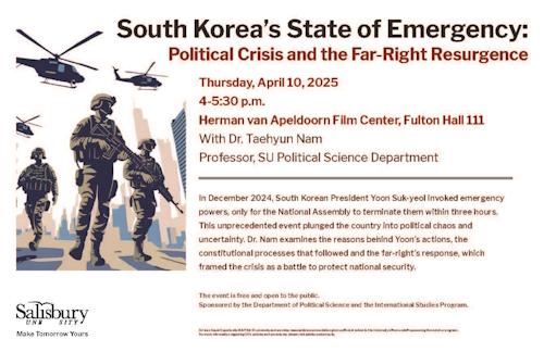 South Korea’s State of Emergency: Political Crisis and the Far-Right Resurgence Event Poster