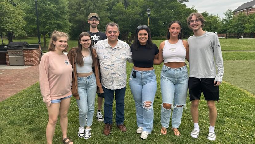 Sociology Front students group photo on the lawn