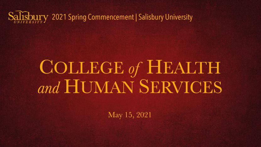 College of Health and Human Services Commencement Banner