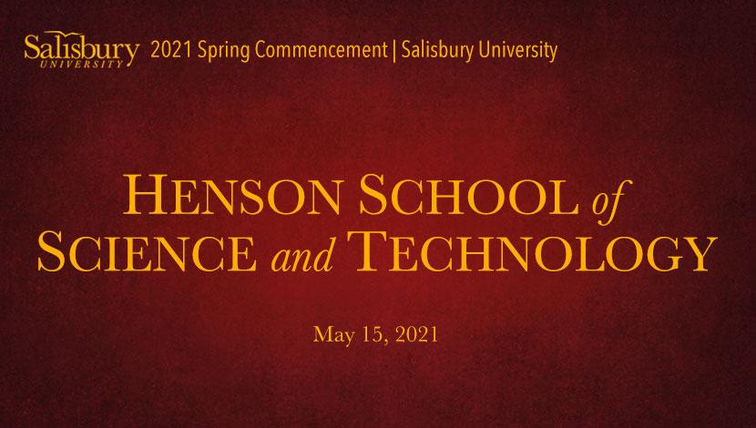 Henson School of Science and Technology Commencement Banner