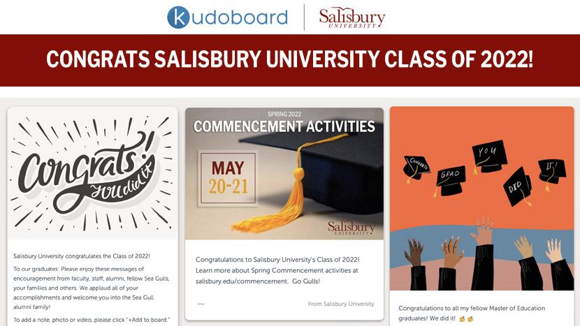 SU’s Kudoboard for Spring 2022 Commencement