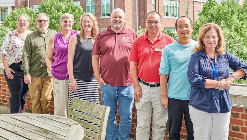 Faculty outside for a group photo
