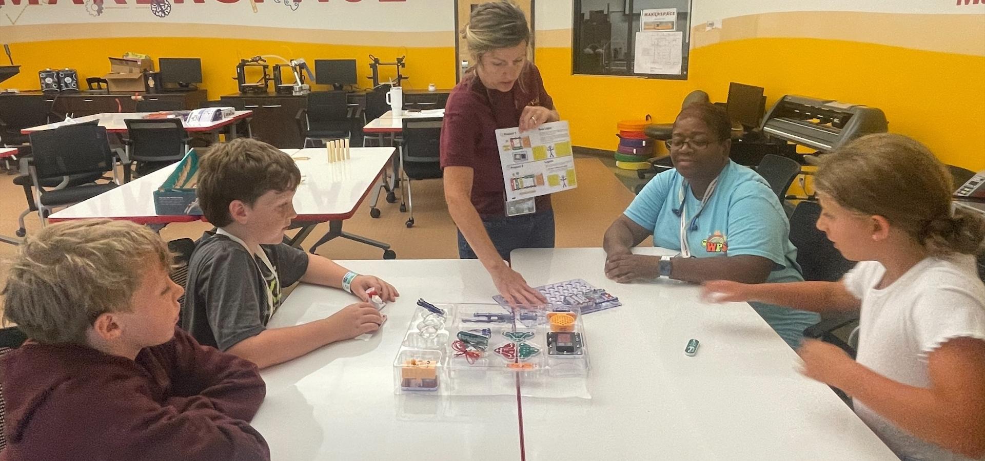 Students during steam academy