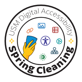 Digital Acessability Spring Cleaning Logo