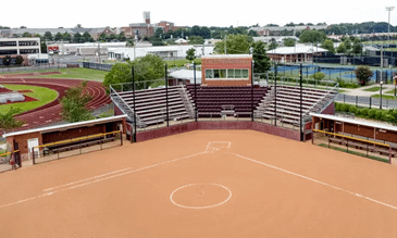 SU's softball stadium from above