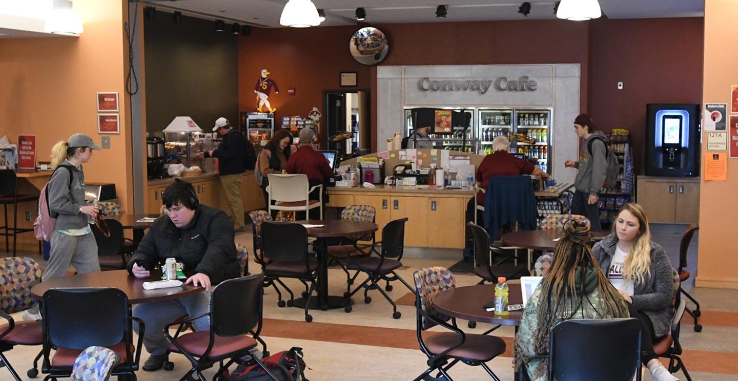 Interior of Conway Cafe at Salisbury University