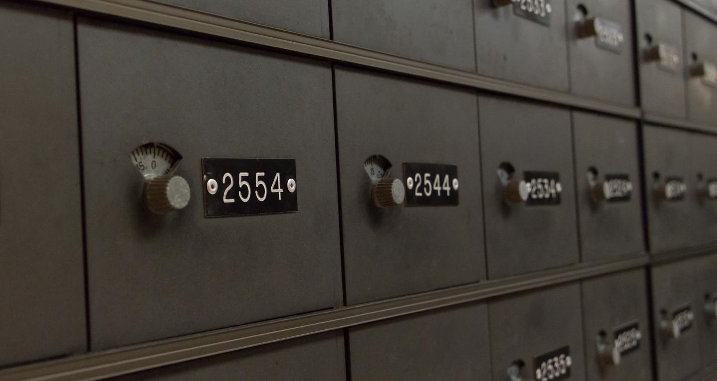underclassmen mailboxes at the post office