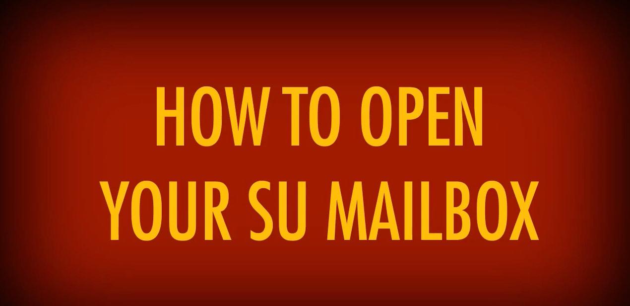 How to open your mailbox