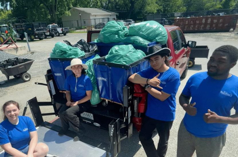 Group of Students with Give-&-Go Items