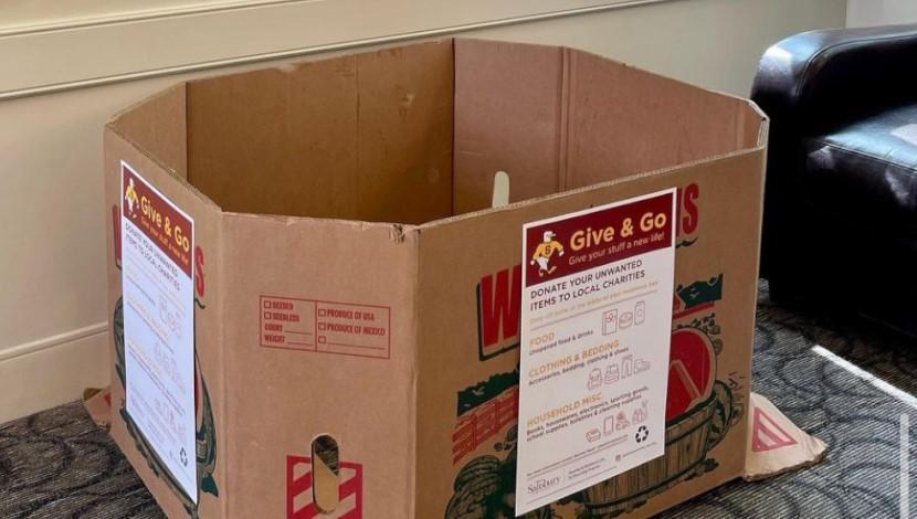 Give and Go donation box