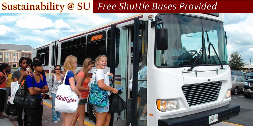 students getting on shuttle