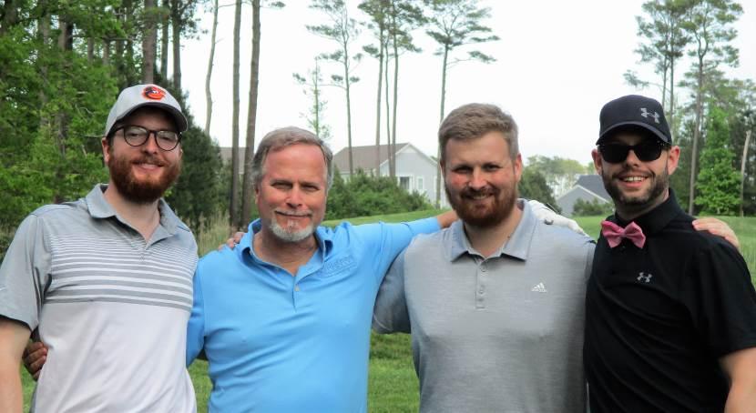 Group of 4 golfers at Golf Classic