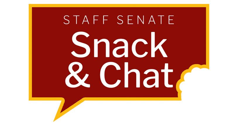 Staff Senate text with Sammy the Seagull