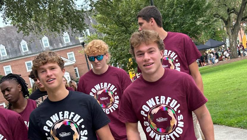 Powerful Connections group of students on campus