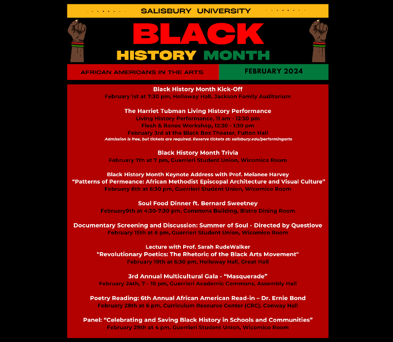 All BHM Events 2024