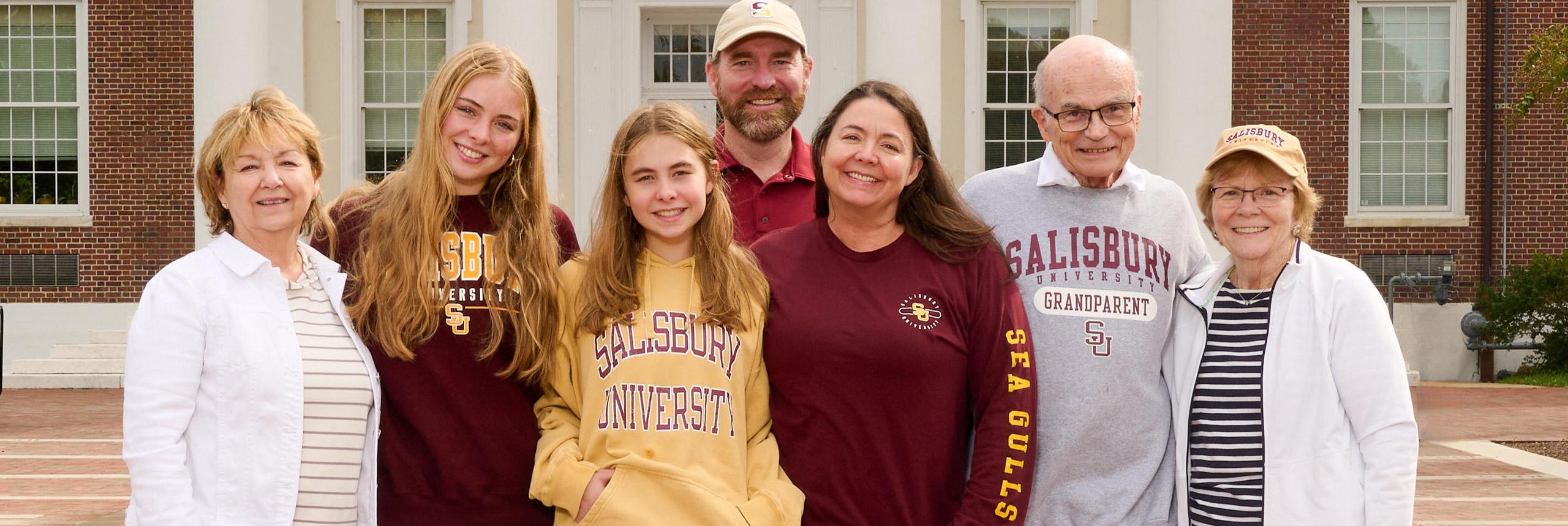 family enjoying the ice cream social