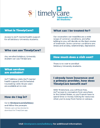 TimelyCare Launch FAQ flyer