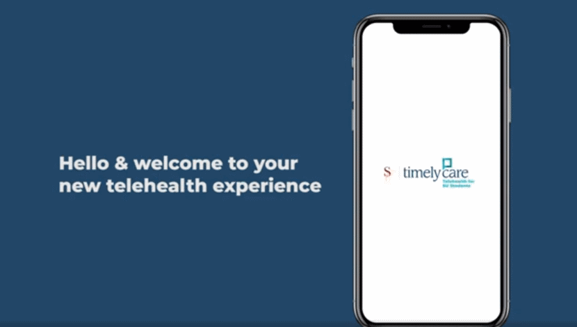 TimelyCare video intro screen