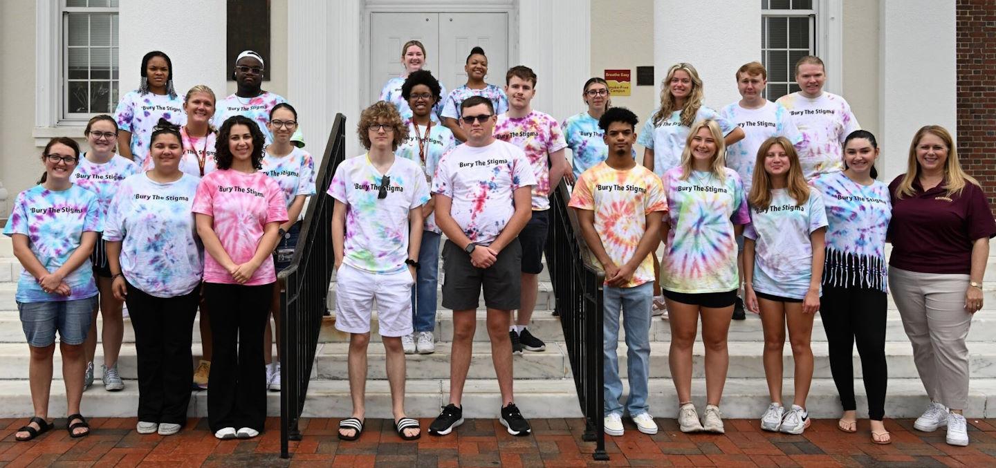 DCR S.T.A.R.S. Group photo with tie dye shirts