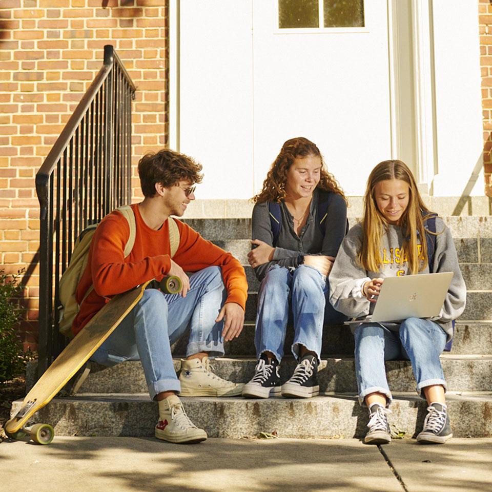 Student at Laptop