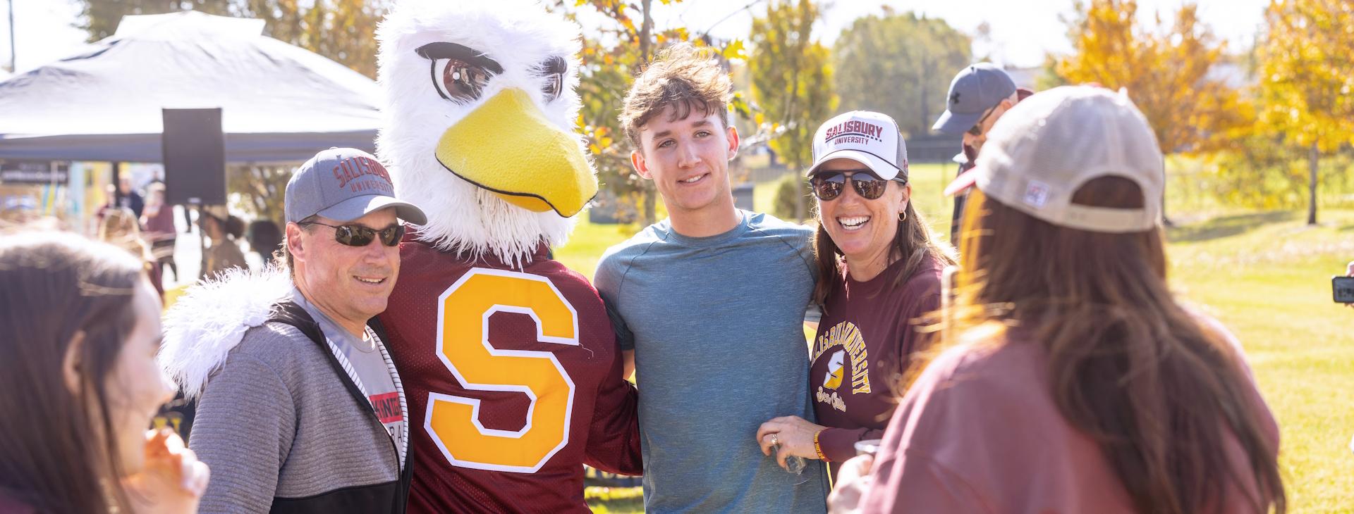 Parent & Student pose for a picture
