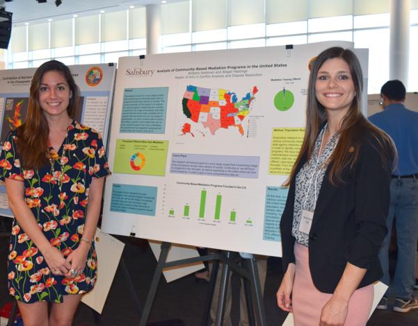 Students in Conflict Resolution Program presenting at research conference
