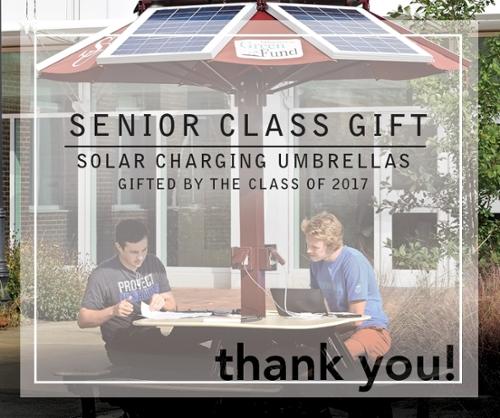 2017 Senior Class Gift: Solar Charging Umbrellas