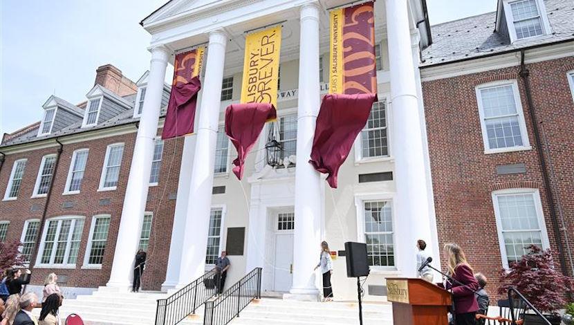 Scene at centennial theme unveiling