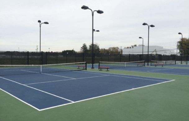 outdoor tennis court