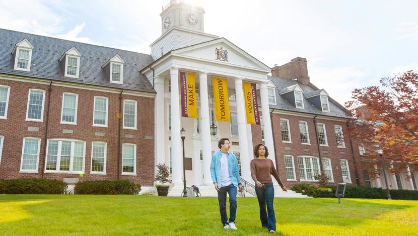 Holloway Hall front entrance from the outside