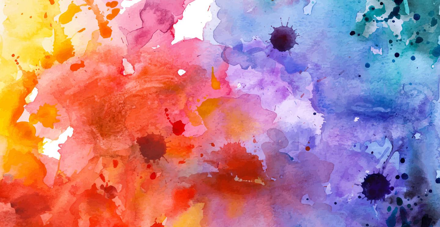 colorful abstract watercolor painting