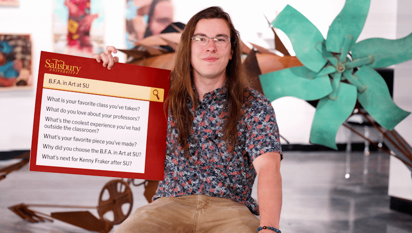 Why I Chose Art at Salisbury University | Student Q&A with Kenny Fraker