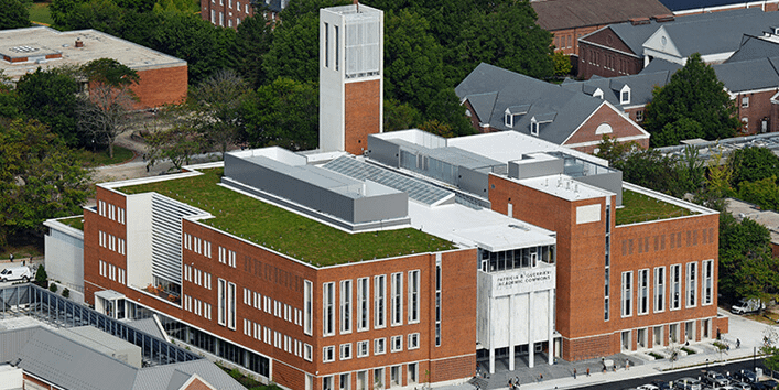 Guerrieri Academic Commons aerial photo