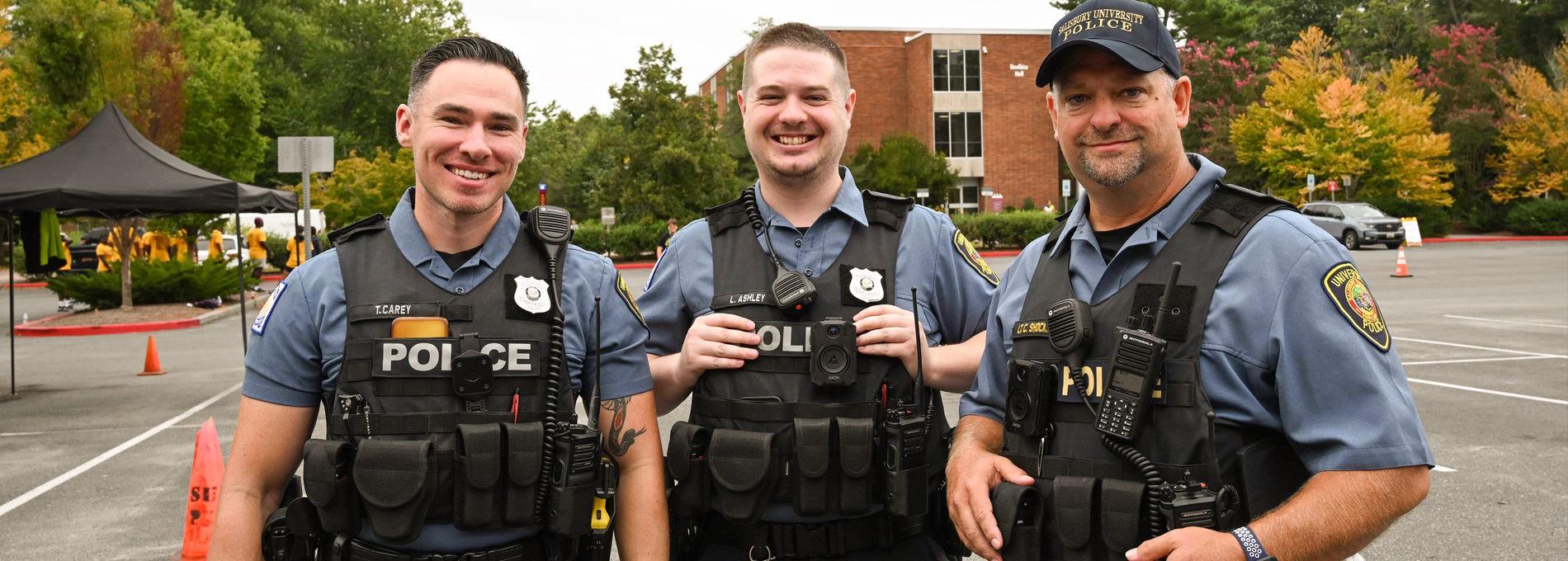 Three SUPD Officers