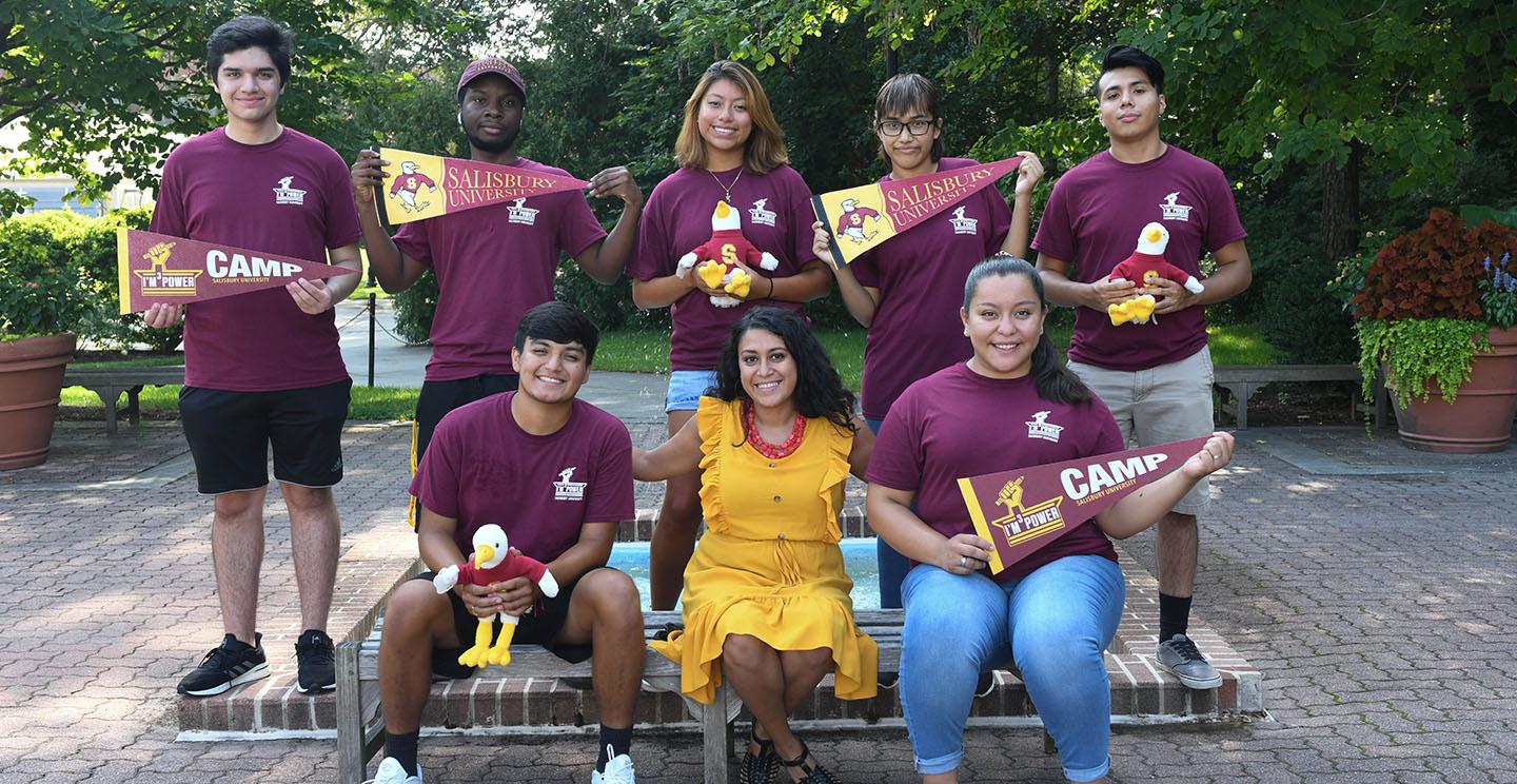 Group of students enjoying the campus of ɫ